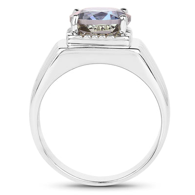 4.75 Carat Mystic Topaz Sterling Silver Engagement Ring