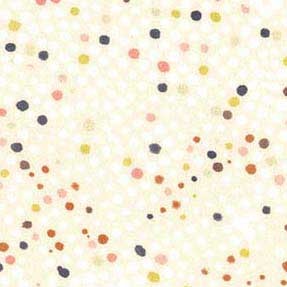 Whisper Block Print Dots Cotton Fabric - 44"/45" Per Yard