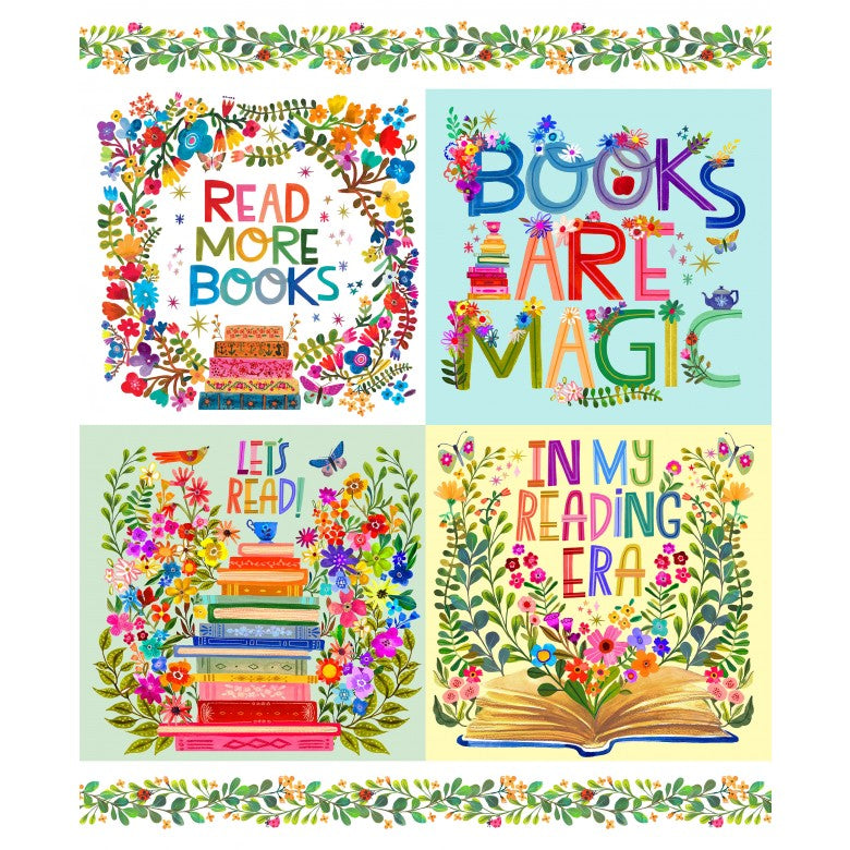 Panneau en Tissu Multi Livres Magiques 36"