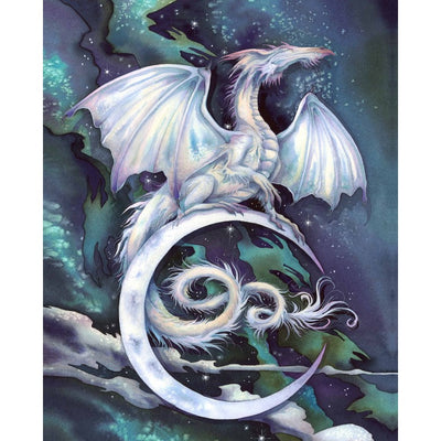 Panneau en coton Dragon Mystic de Minuit - 36"