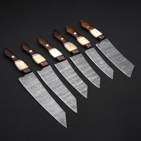 Premium Handmade Damascus Steel Kitchen Knife Collection - Korvel