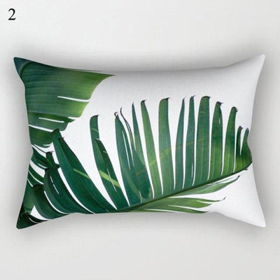 Tropical Plants Decorative Throw Pillow Cover