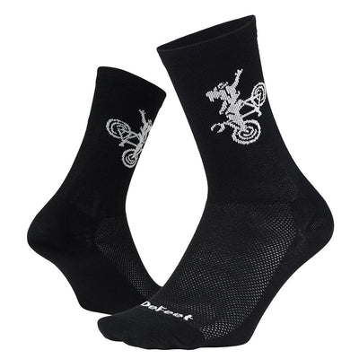 DeFeet Aireator 6" Buck Wild Socks - Black