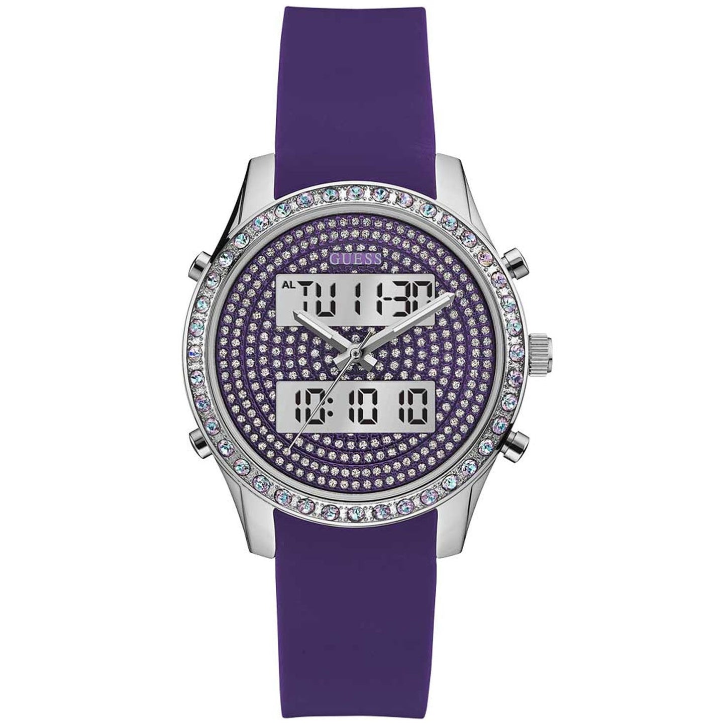 Montre numérique Guess pour femmes avec cristaux