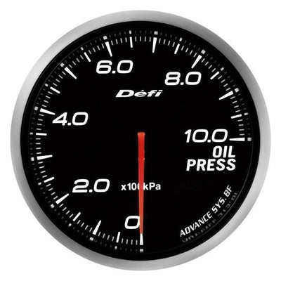 Precision DEFI Advance BF 60mm White Oil Pressure Gauge (Metric) - Korvel