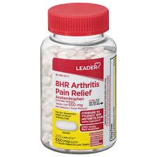 Leader™ Alivio del Dolor de 8 Horas 650 mg - 50 Capletas de Liberación Prolongada
