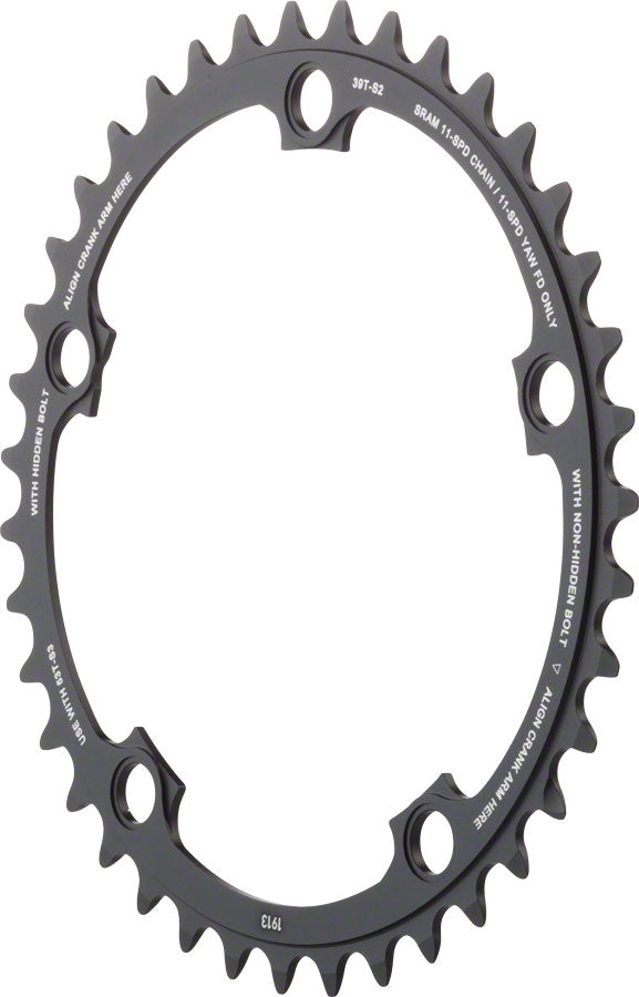 Chaîne SRAM 11 vitesses 39T 130mm BCD - Noir