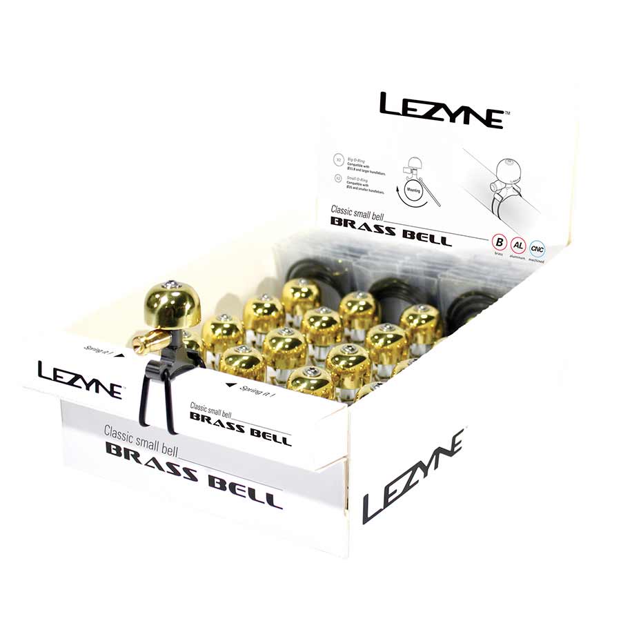 Campana de Bronce Clásica Lezyne - Pequeña, Bronce/Negro