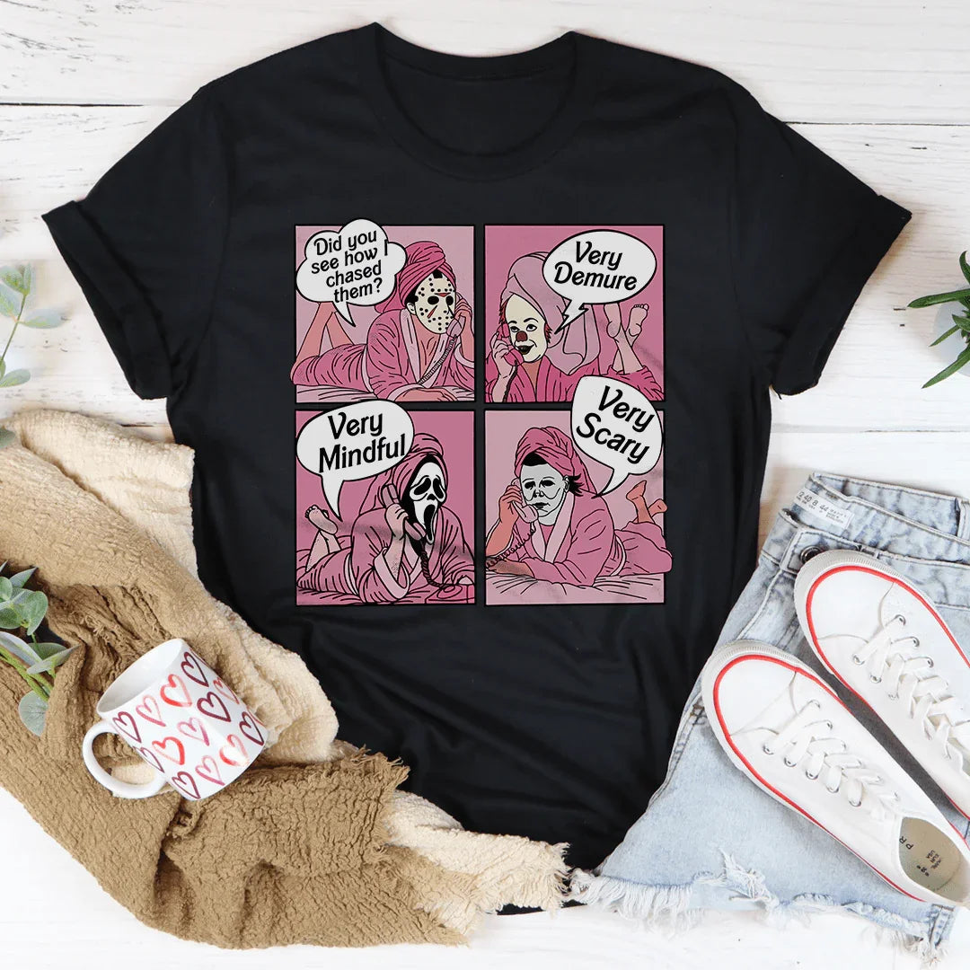 Demure Mindful Scary Tee for Women