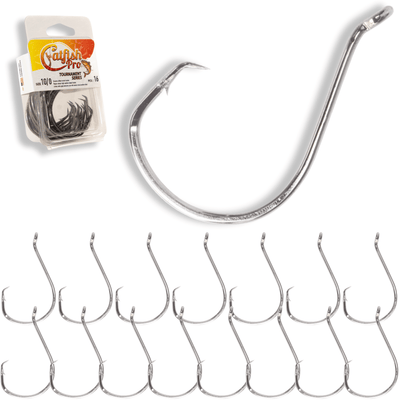 Premium 10/0 Double Offset Circle Hooks - Bulk Pack