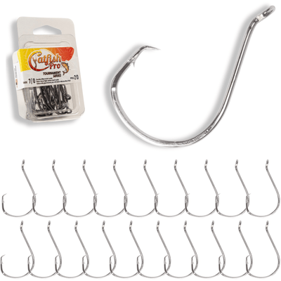 Premium 7/0 Double Offset Circle Hooks - Bulk Pack