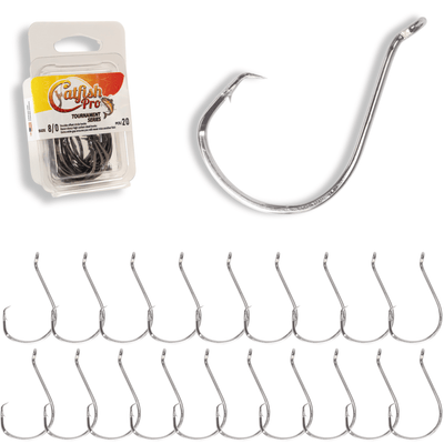 Premium 8/0 Double Offset Circle Hooks - Bulk Pack