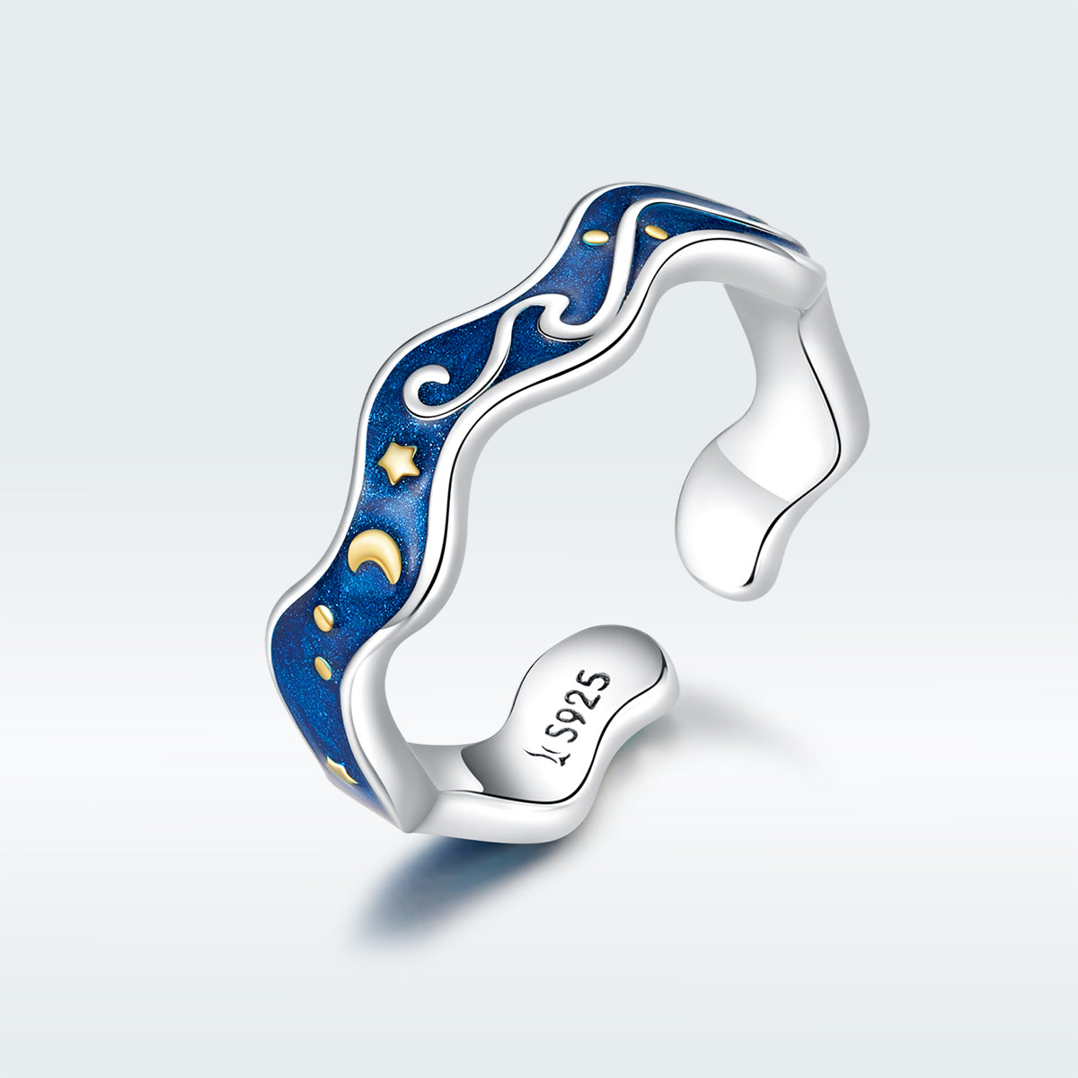 Bague élégante en argent sterling S925 pour femmes