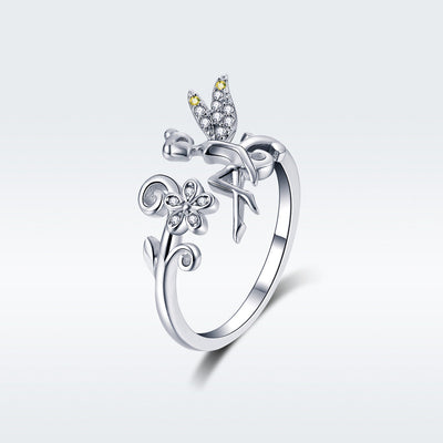 Elegant 925 Sterling Silver Engagement Ring for Women
