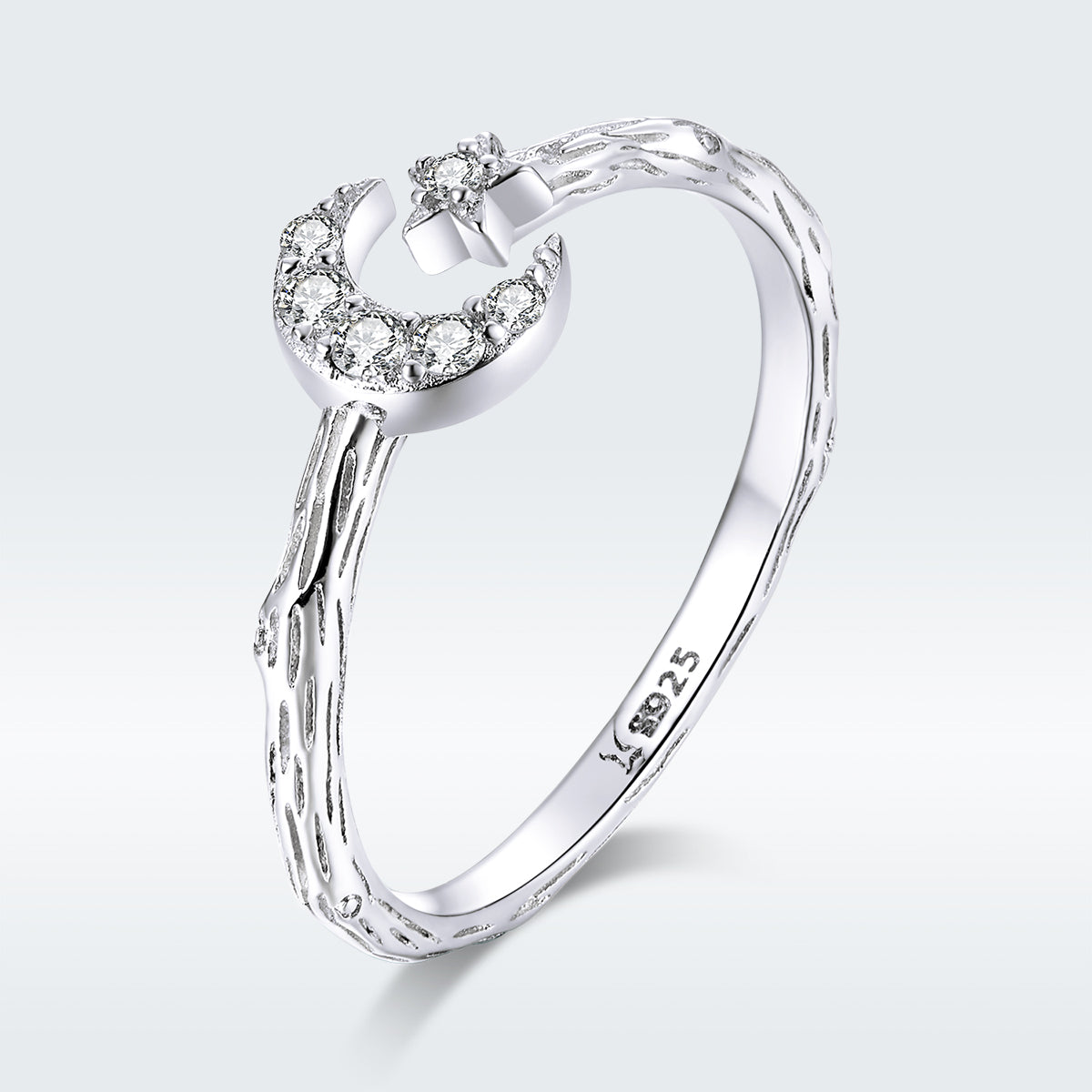 Anillo de Compromiso Pavé CZ de Plata Esterlina 925 Personalizado