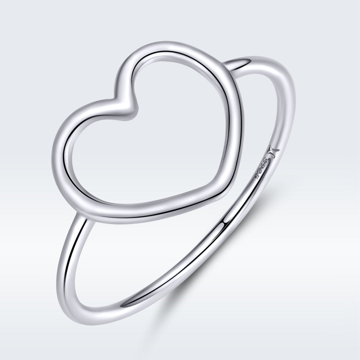 Bague de fiançailles en argent sterling 925 plaqué platine taille 6.0