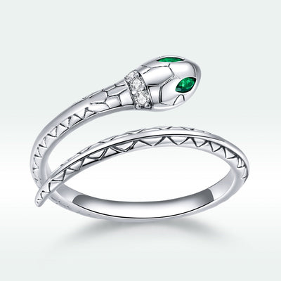 Anillo delgado de CZ con pavé en plata de ley 925 oxidada