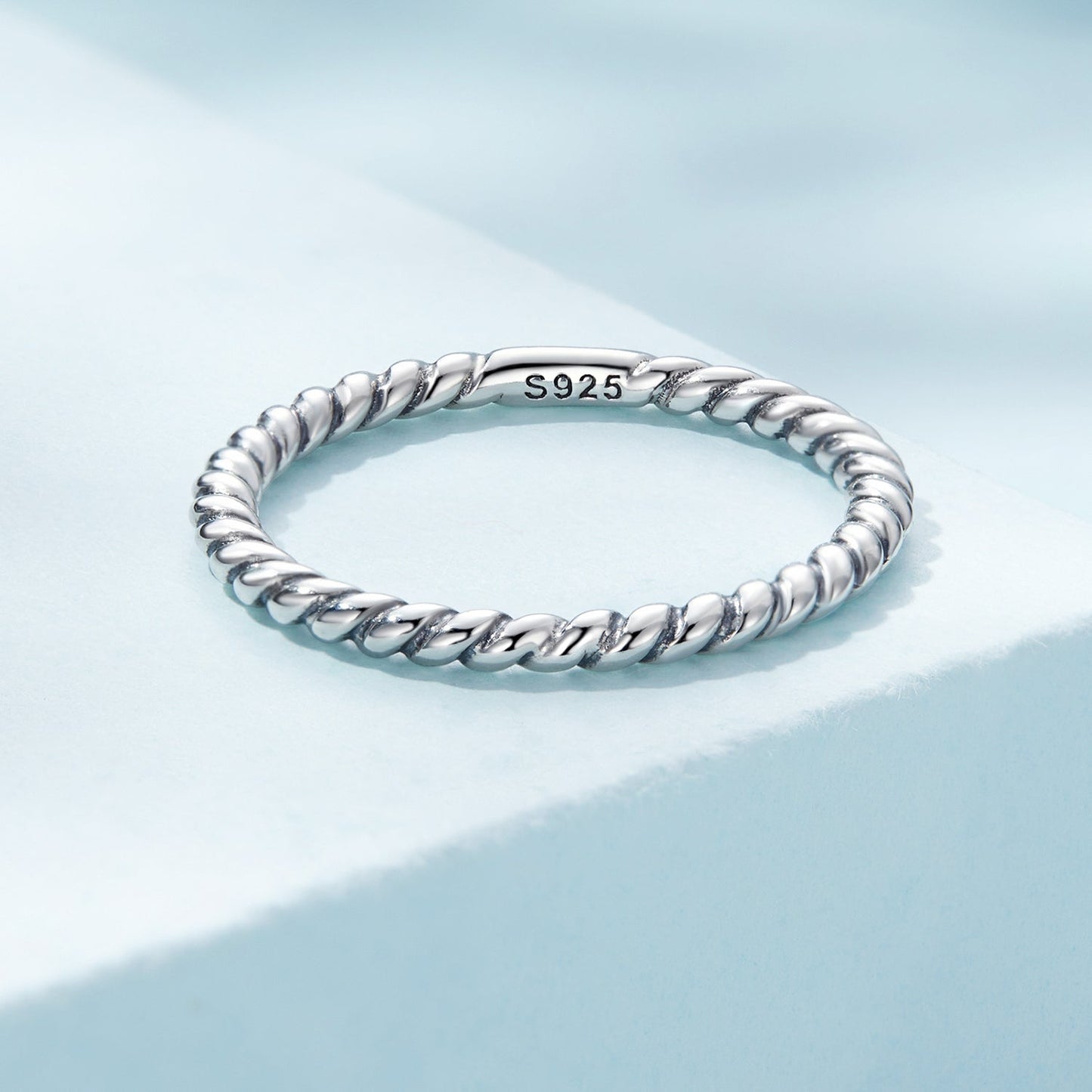 925 Sterling Silver Oxidized Ring for Women - Size 6.0
