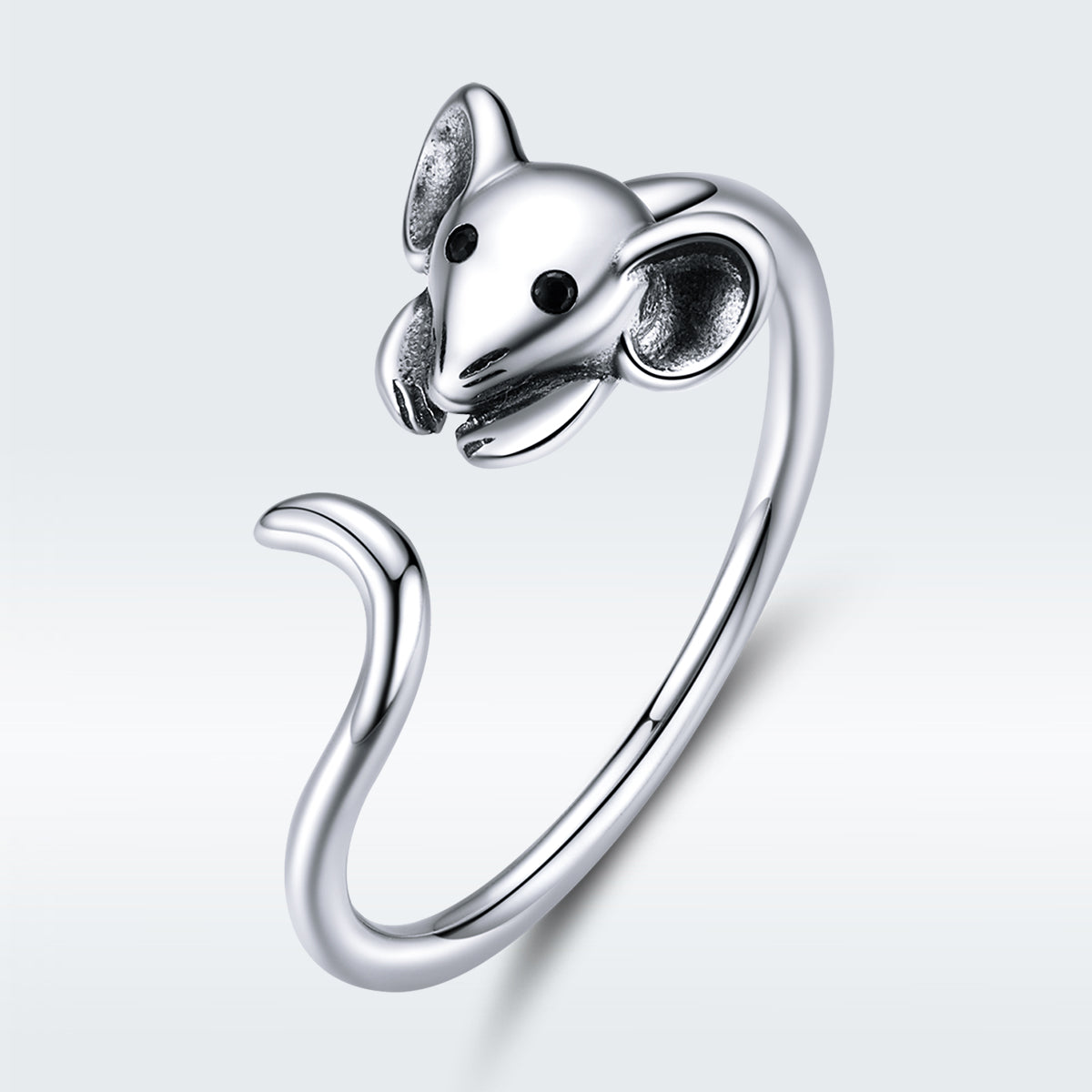 Anillo de Compromiso Elegante de Plata Oxidada S925