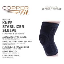 Manga de estabilización de rodilla Copper Fit - Grande/X-Large
