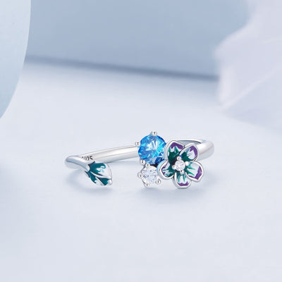 Elegant 925 Sterling Silver Pendant with Enamel & CZ