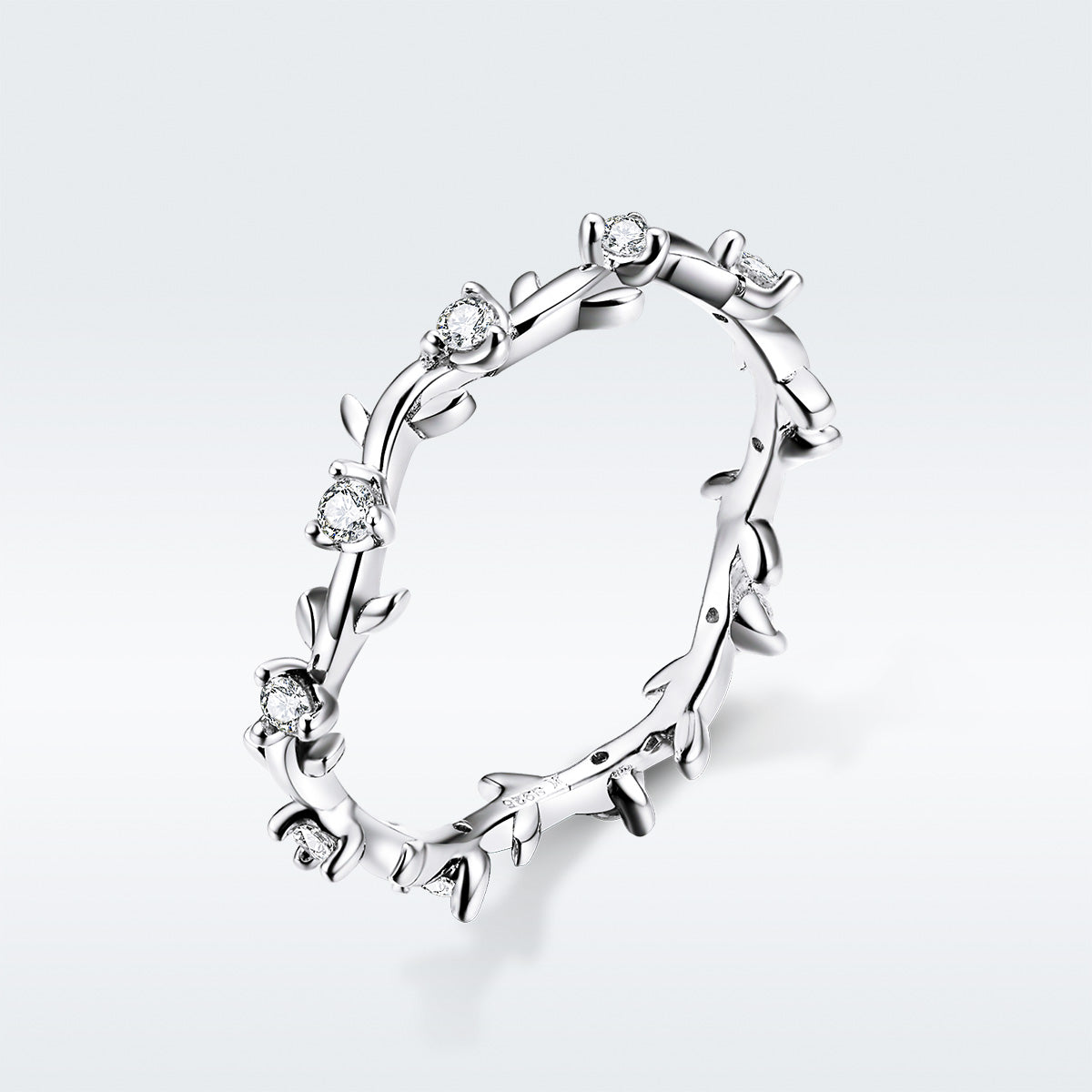 Elegant 925 Sterling Silver Engagement Ring for Women - Size 6.0