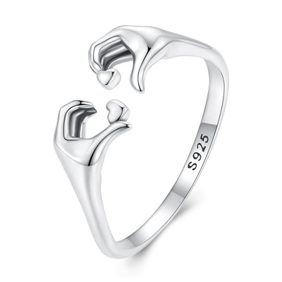 S925 Oxidized Silver Minimalist Ring
