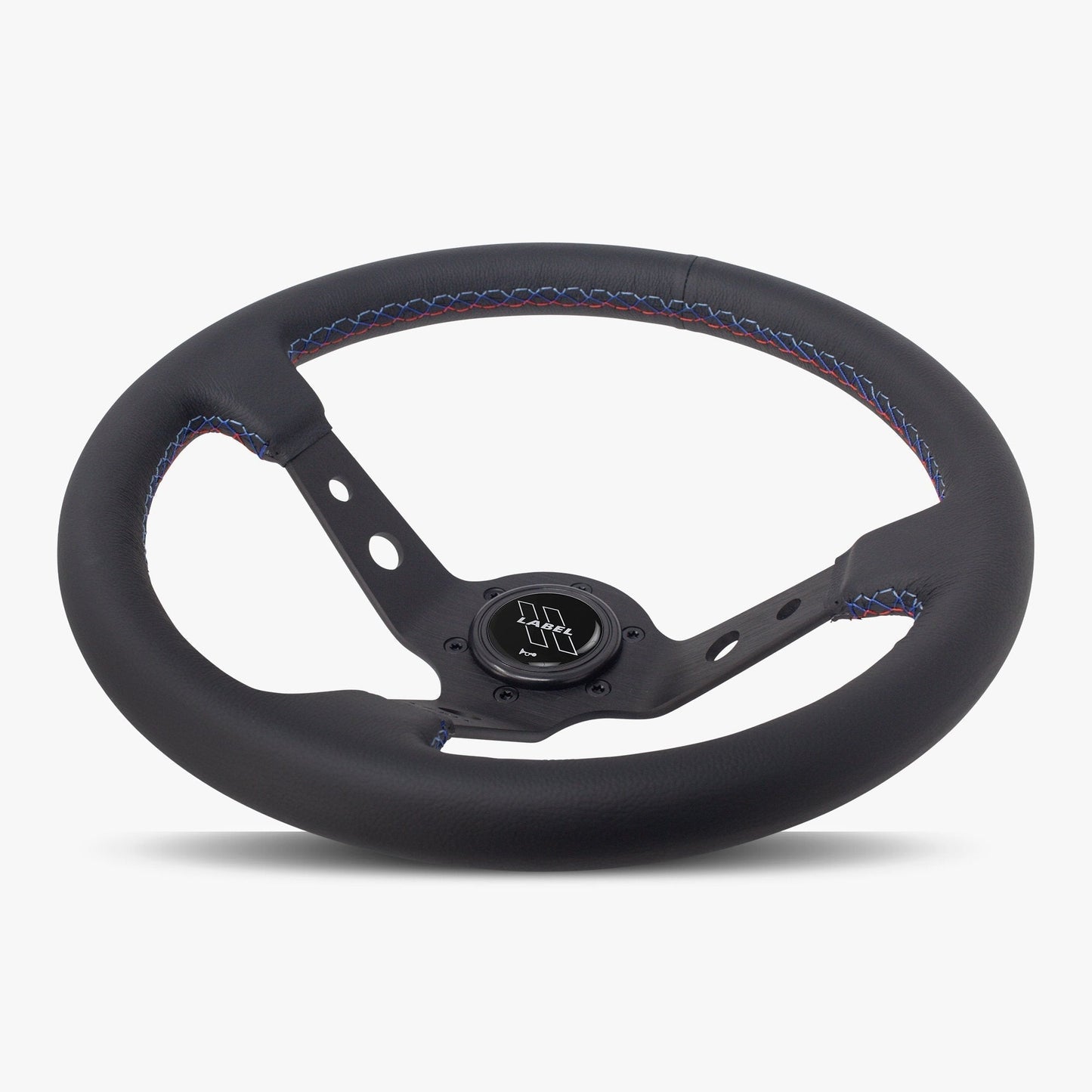 The Daytona Steering Wheel | Premium Black Leather & Anodized Spokes - Korvel