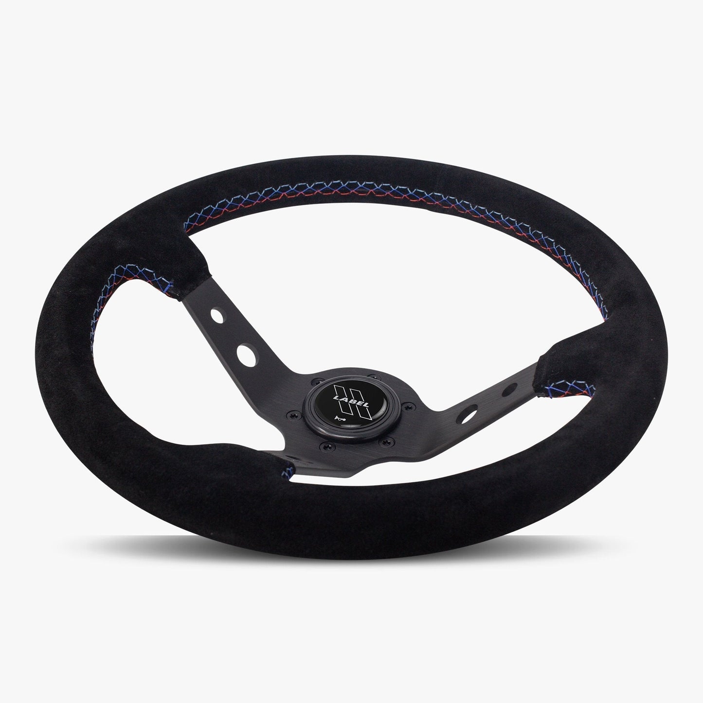 The Daytona Steering Wheel | Black Alcantara & Bavarian Stitch - Korvel