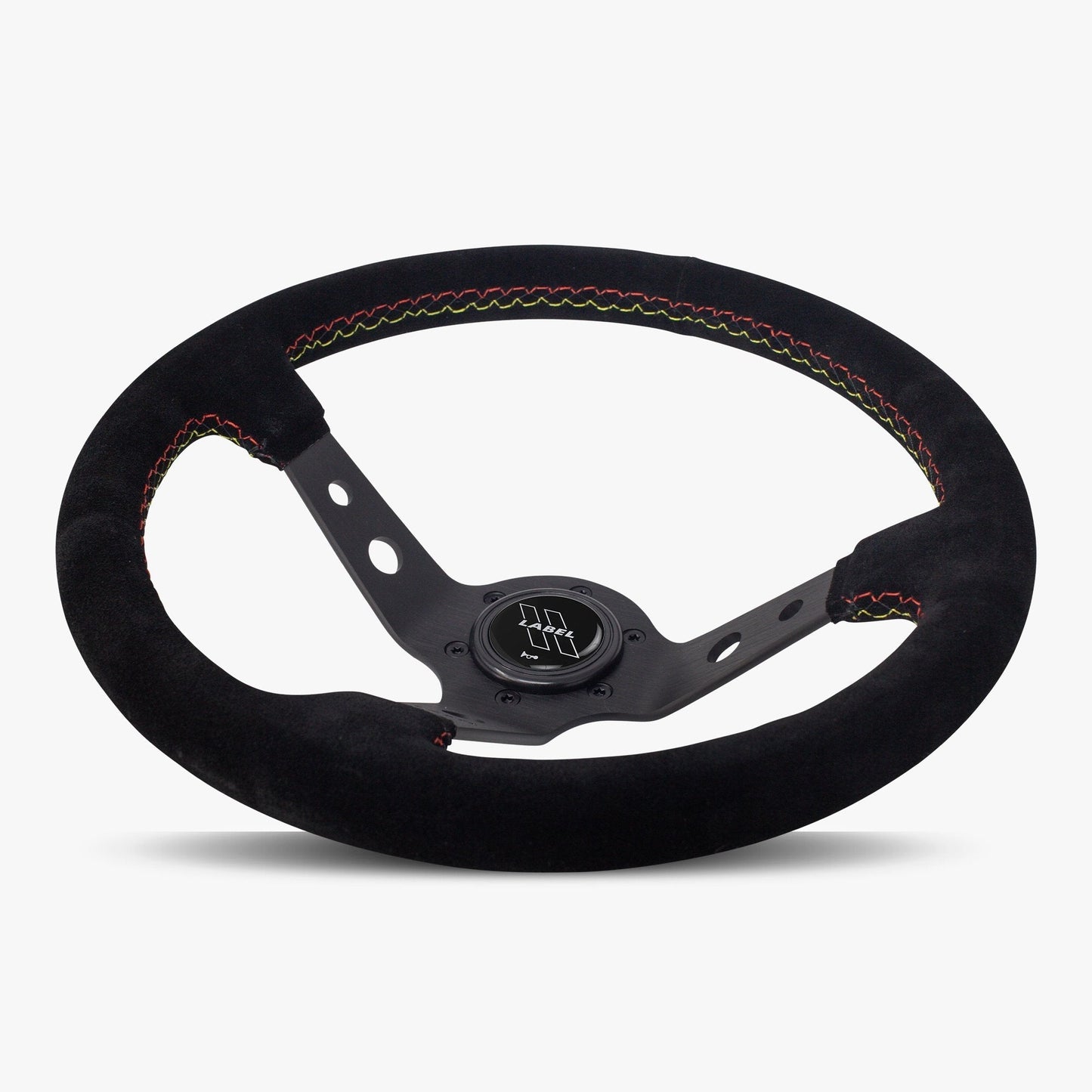 The Daytona Steering Wheel | Premium Black Alcantara & Anodized Finish - Korvel
