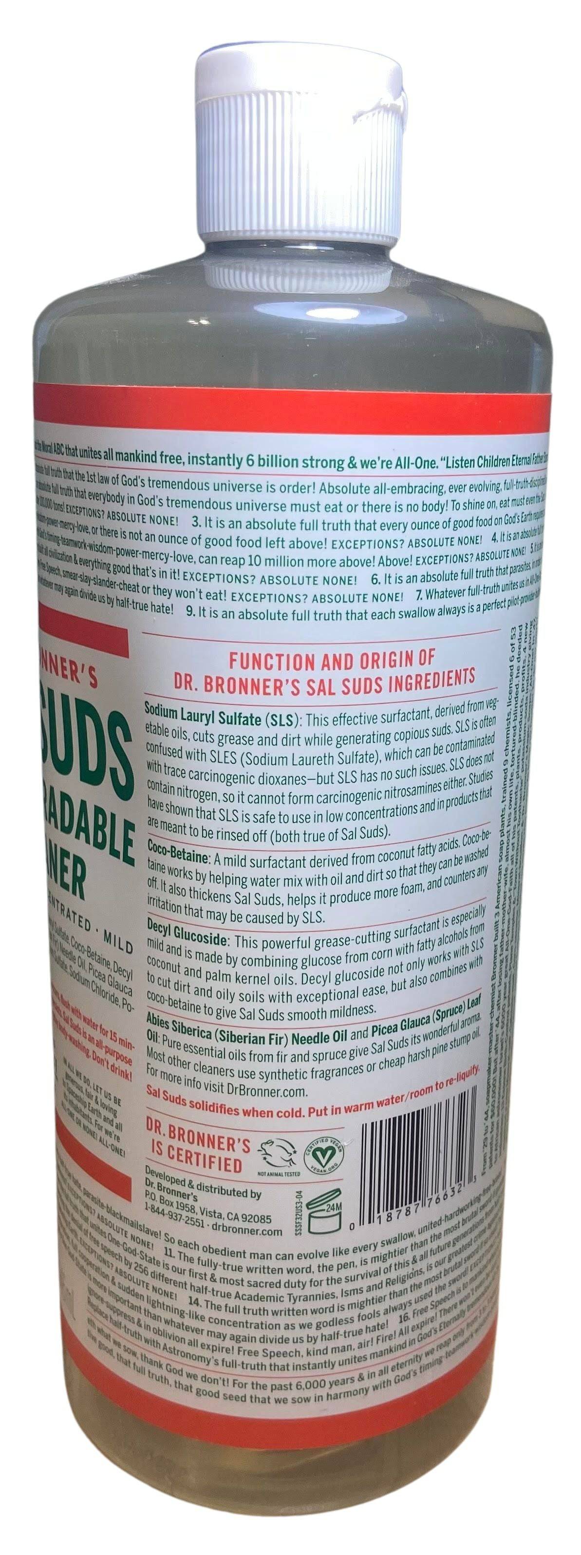 Biodegradable Concentrated All-Purpose Cleaner - Sal Suds