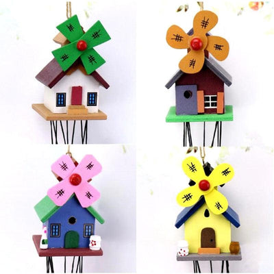 Dream Catcher Colorful Wooden House Wind Chimes Decorations Outdoor Garden Windbells Japan Wind Bells Chime Aeolian Chimes For Good Luck Home Garden Patio Hanging Decoration Gift - Korvel