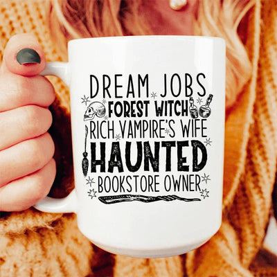 Dream Jobs Halloween Ceramic Mug - 15 oz