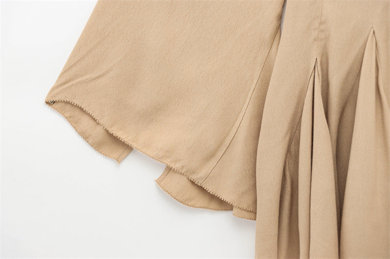 Robe Slim Fit Élégante pour Femmes en Abricot