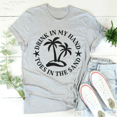 Drink In My Hand Toes In The Sand Tee - Korvel