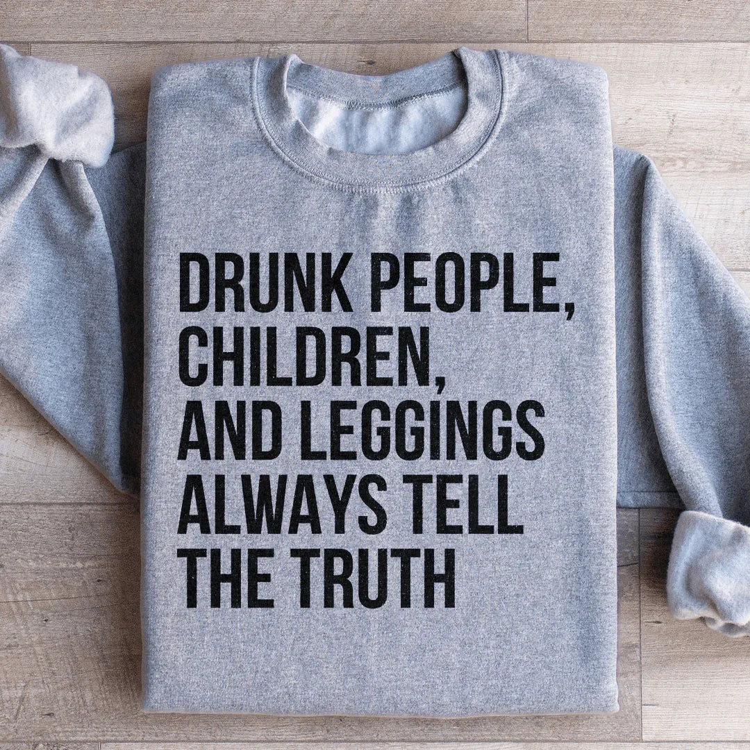 Sweatshirt Enfants Ivres, Enfants Et Leggings