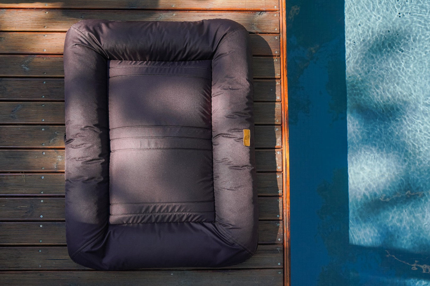 Premium Waterproof Lounger Dog Bed in Gray