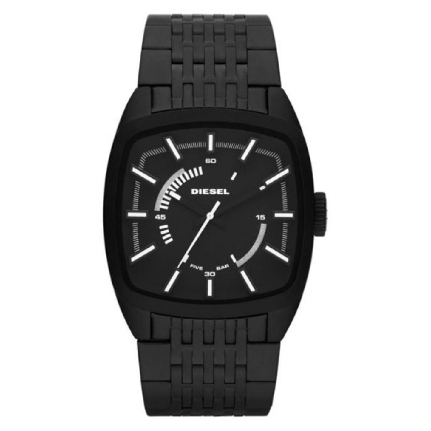 Diesel Men's Scalped Watch - Premium Black Dial