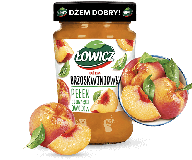 Mermelada de Durazno Lowicz (Brzoskwiniowy) 450g