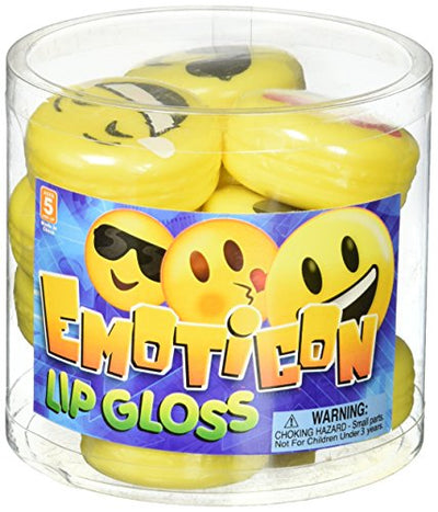 Rhode Island Novelty Emoticon Lip Gloss - 12 Piece Set