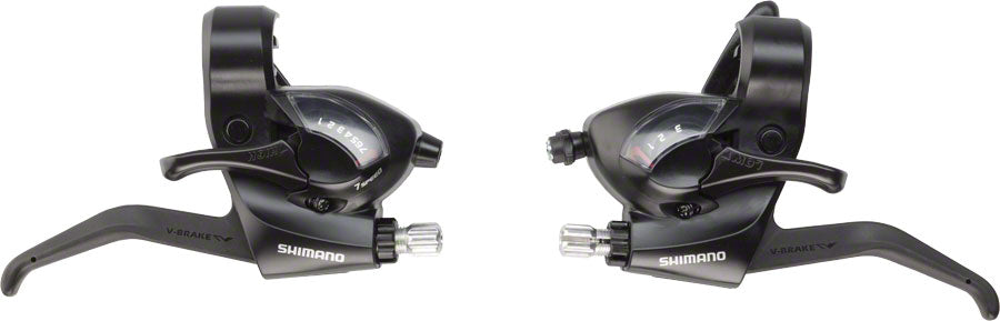 Ensemble de leviers de frein/déclenchement Shimano ST-EF41 3x7 vitesses - Noir