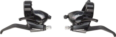 Shimano ST-EF41 3x7-Speed Brake/Shift Lever Set - Black