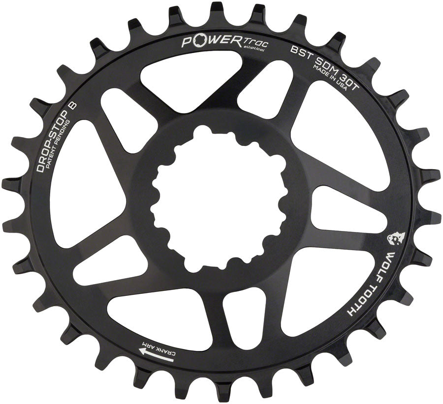 Plato de cadena elíptico de montaje directo Wolf Tooth - 30t para bielas SRAM