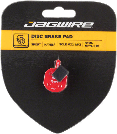 Plaquettes de frein à disque semi-métalliques Jagwire Mountain Sport pour Hayes CX MX Sole