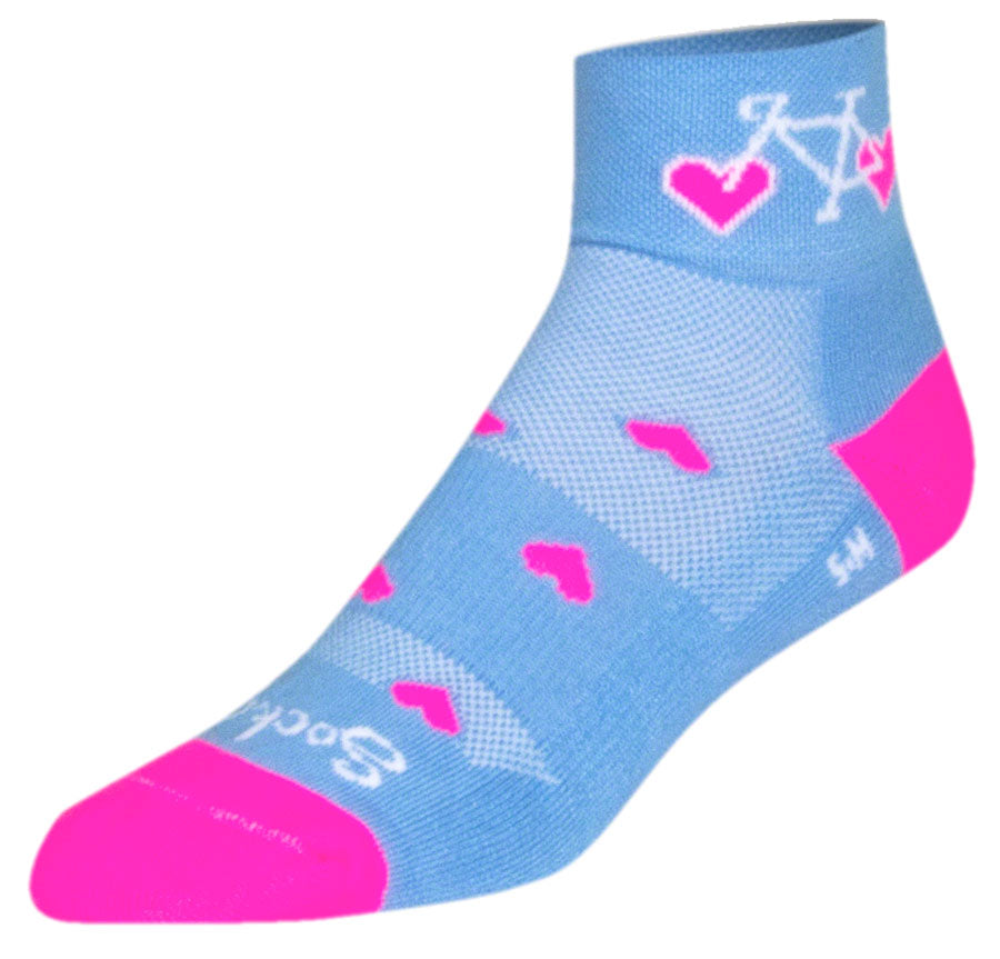 Chaussettes SockGuy Classic Wheel Luv - Bleu Petit/Moyen