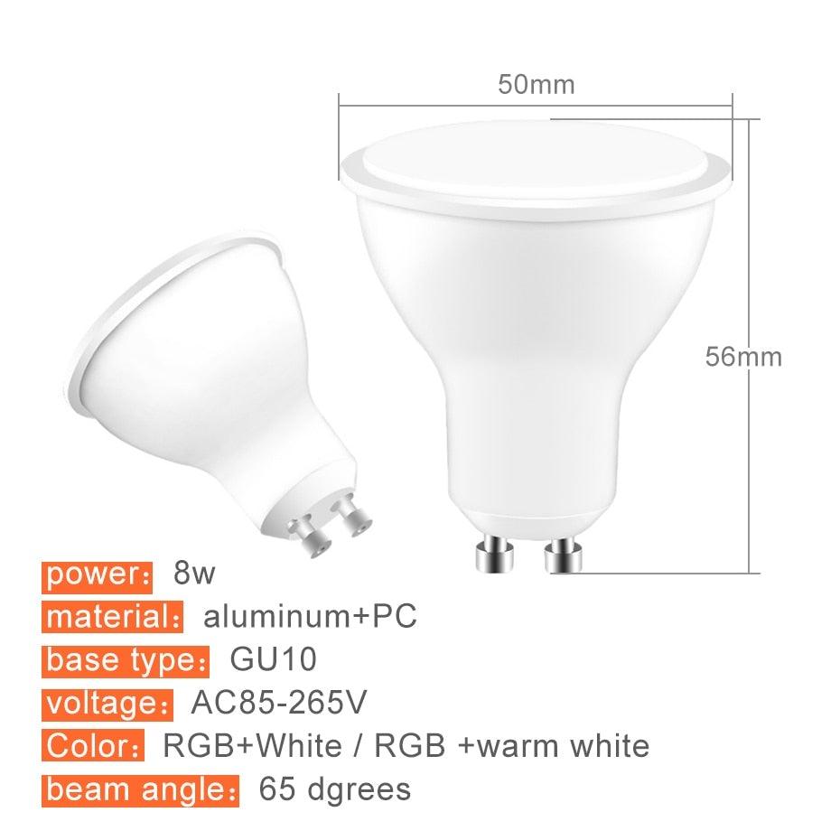 Bombilla LED RGB E27 con Control Remoto - Luz Cambiante de Color