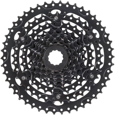 Cassette microSHIFT Acolyte de 8 velocidades - 12-46t recubierto de ED negro