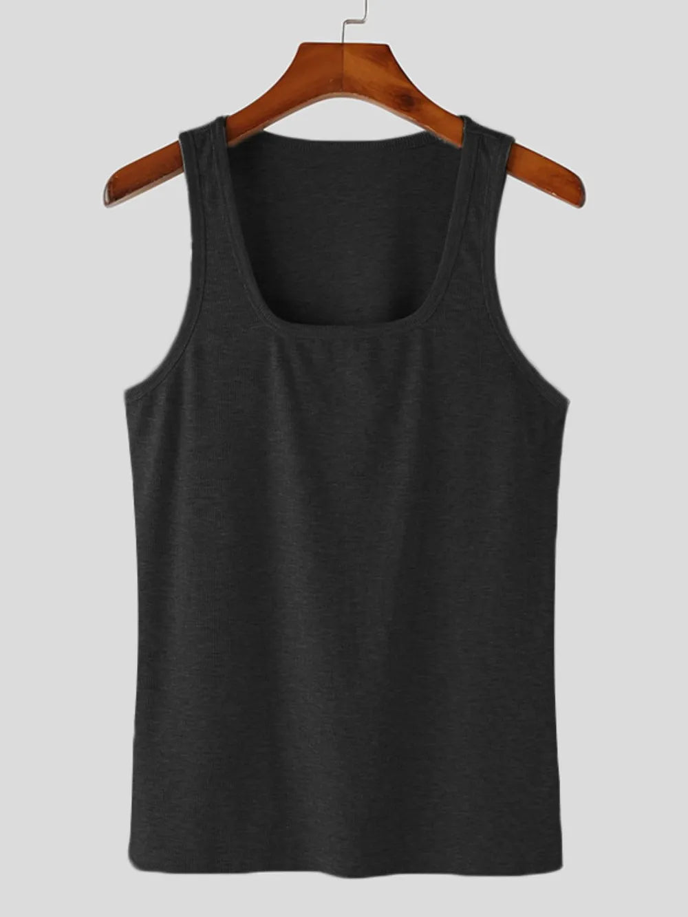 Men's Square Neck Wide Strap Tank Top