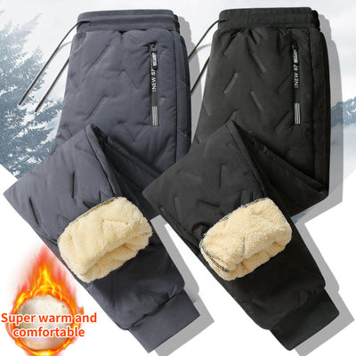 Pantalons de survêtement thermiques en polaire pour hommes - Chaleureux et élégant