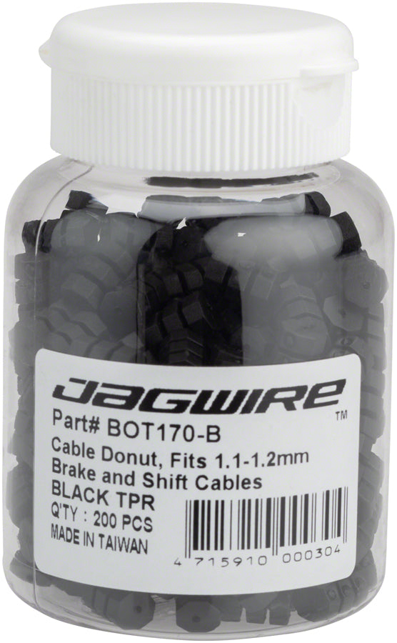 Donuts d'espacement de câble Jagwire Noir 1,2 mm - 600 unités